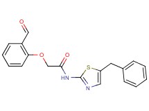 N-(5-benzyl-1,3-thiazol-2-yl)-2-(2-formylphenoxy)acetamide