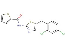 N-[5-(2,4-dichlorobenzyl)-1,3-thiazol-2-yl]-2-thiophenecarboxamide
