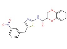 N-[5-(3-nitrobenzyl)-1,3-thiazol-2-yl]-2,3-dihydro-1,4-benzodioxine-2-carboxamide