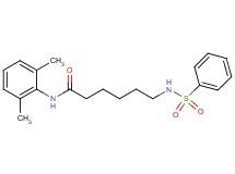 N-(2,6-dimethylphenyl)-6-[(phenylsulfonyl)amino]hexanamide