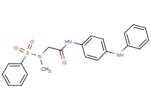 N~1~-(4-anilinophenyl)-N~2~-methyl-N~2~-(phenylsulfonyl)glycinamide
