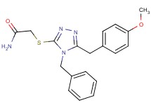2-{[4-benzyl-5-(4-methoxybenzyl)-4H-1,2,4-triazol-3-yl]thio}acetamide