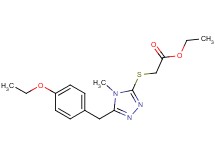ethyl {[5-(4-ethoxybenzyl)-4-methyl-4H-1,2,4-triazol-3-yl]thio}acetate