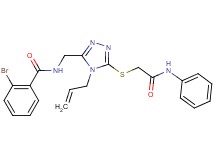 N-({4-allyl-5-[(2-anilino-2-oxoethyl)thio]-4H-1,2,4-triazol-3-yl}methyl)-2-bromobenzamide