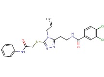 N-(2-{4-allyl-5-[(2-anilino-2-oxoethyl)thio]-4H-1,2,4-triazol-3-yl}ethyl)-3,4-dichlorobenzamide