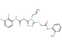 2-[(4-allyl-5-{2-[(2,3-dichlorophenyl)amino]-2-oxoethyl}-4H-1,2,4-triazol-3-yl)thio]-N-(2-methylphenyl)acetamide
