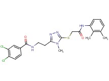 3,4-dichloro-N-{2-[5-({2-[(2,3-dimethylphenyl)amino]-2-oxoethyl}thio)-4-methyl-4H-1,2,4-triazol-3-yl]ethyl}benzamide