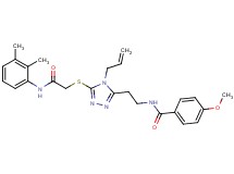 N-{2-[4-allyl-5-({2-[(2,3-dimethylphenyl)amino]-2-oxoethyl}thio)-4H-1,2,4-triazol-3-yl]ethyl}-4-methoxybenzamide