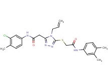 2-[(4-allyl-5-{2-[(3-chloro-4-methylphenyl)amino]-2-oxoethyl}-4H-1,2,4-triazol-3-yl)thio]-N-(3,4-dimethylphenyl)acetamide