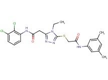 2-[(5-{2-[(2,3-dichlorophenyl)amino]-2-oxoethyl}-4-ethyl-4H-1,2,4-triazol-3-yl)thio]-N-(3,5-dimethylphenyl)acetamide