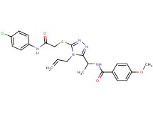 N-{1-[4-allyl-5-({2-[(4-chlorophenyl)amino]-2-oxoethyl}thio)-4H-1,2,4-triazol-3-yl]ethyl}-4-methoxybenzamide