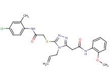 2-[4-allyl-5-({2-[(4-chloro-2-methylphenyl)amino]-2-oxoethyl}thio)-4H-1,2,4-triazol-3-yl]-N-(2-methoxyphenyl)acetamide
