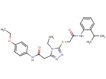 2-[(5-{2-[(4-ethoxyphenyl)amino]-2-oxoethyl}-4-ethyl-4H-1,2,4-triazol-3-yl)thio]-N-(2-isopropylphenyl)acetamide