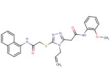 2-[(4-allyl-5-{2-[(2-methoxyphenyl)amino]-2-oxoethyl}-4H-1,2,4-triazol-3-yl)thio]-N-1-naphthylacetamide