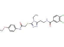 3,4-dichloro-N-{2-[4-ethyl-5-({2-[(4-methoxyphenyl)amino]-2-oxoethyl}thio)-4H-1,2,4-triazol-3-yl]ethyl}benzamide