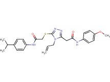 2-[4-allyl-5-({2-[(4-isopropylphenyl)amino]-2-oxoethyl}thio)-4H-1,2,4-triazol-3-yl]-N-(4-methoxyphenyl)acetamide
