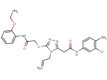 2-[(4-allyl-5-{2-[(3-chloro-4-methylphenyl)amino]-2-oxoethyl}-4H-1,2,4-triazol-3-yl)thio]-N-(2-ethoxyphenyl)acetamide