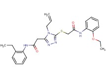 2-[4-allyl-5-({2-[(2-ethoxyphenyl)amino]-2-oxoethyl}thio)-4H-1,2,4-triazol-3-yl]-N-(2-ethylphenyl)acetamide