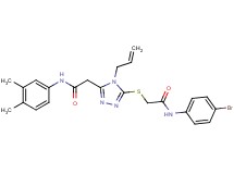 2-[4-allyl-5-({2-[(4-bromophenyl)amino]-2-oxoethyl}thio)-4H-1,2,4-triazol-3-yl]-N-(3,4-dimethylphenyl)acetamide