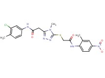 2-[(5-{2-[(3-chloro-4-methylphenyl)amino]-2-oxoethyl}-4-methyl-4H-1,2,4-triazol-3-yl)thio]-N-(2-methyl-4-nitrophenyl)acetamide