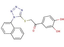 1-(3,4-dihydroxyphenyl)-2-{[1-(1-naphthyl)-1H-tetrazol-5-yl]thio}ethanone