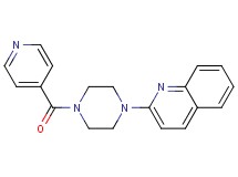 2-(4-isonicotinoyl-1-piperazinyl)quinoline