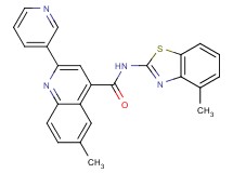 6-methyl-N-(4-methyl-1,3-benzothiazol-2-yl)-2-(3-pyridinyl)-4-quinolinecarboxamide