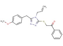 2-{[4-allyl-5-(4-methoxybenzyl)-4H-1,2,4-triazol-3-yl]thio}-1-phenylethanone