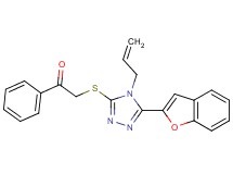 2-{[4-allyl-5-(1-benzofuran-2-yl)-4H-1,2,4-triazol-3-yl]thio}-1-phenylethanone