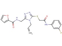 N-{[4-allyl-5-({2-[(3-fluorophenyl)amino]-2-oxoethyl}thio)-4H-1,2,4-triazol-3-yl]methyl}-2-furamide