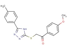 1-(4-methoxyphenyl)-2-{[5-(4-methylphenyl)-4H-1,2,4-triazol-3-yl]thio}ethanone