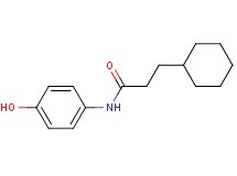 3-cyclohexyl-N-(4-hydroxyphenyl)propanamide