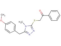 2-{[5-(4-methoxybenzyl)-4-methyl-4H-1,2,4-triazol-3-yl]thio}-1-phenylethanone