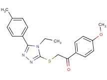 2-{[4-ethyl-5-(4-methylphenyl)-4H-1,2,4-triazol-3-yl]thio}-1-(4-methoxyphenyl)ethanone