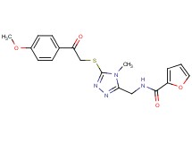 N-[(5-{[2-(4-methoxyphenyl)-2-oxoethyl]thio}-4-methyl-4H-1,2,4-triazol-3-yl)methyl]-2-furamide