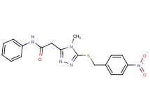 2-{4-methyl-5-[(4-nitrobenzyl)thio]-4H-1,2,4-triazol-3-yl}-N-phenylacetamide