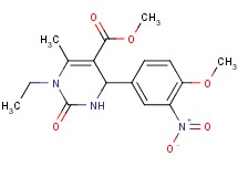 methyl 1-ethyl-4-(4-methoxy-3-nitrophenyl)-6-methyl-2-oxo-1,2,3,4-tetrahydro-5-pyrimidinecarboxylate