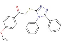 2-[(4,5-diphenyl-4H-1,2,4-triazol-3-yl)thio]-1-(4-methoxyphenyl)ethanone