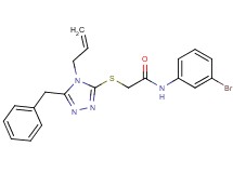 2-[(4-allyl-5-benzyl-4H-1,2,4-triazol-3-yl)thio]-N-(3-bromophenyl)acetamide