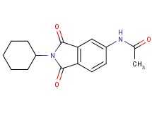 N-(2-cyclohexyl-1,3-dioxo-2,3-dihydro-1H-isoindol-5-yl)acetamide