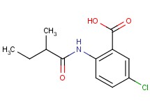 5-chloro-2-[(2-methylbutanoyl)amino]benzoic acid