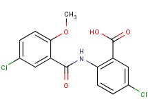 5-chloro-2-[(5-chloro-2-methoxybenzoyl)amino]benzoic acid