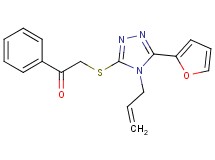 2-{[4-allyl-5-(2-furyl)-4H-1,2,4-triazol-3-yl]thio}-1-phenylethanone