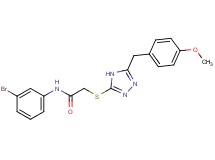 N-(3-bromophenyl)-2-{[5-(4-methoxybenzyl)-4H-1,2,4-triazol-3-yl]thio}acetamide