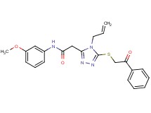2-{4-allyl-5-[(2-oxo-2-phenylethyl)thio]-4H-1,2,4-triazol-3-yl}-N-(3-methoxyphenyl)acetamide