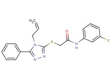 2-[(4-allyl-5-phenyl-4H-1,2,4-triazol-3-yl)thio]-N-(3-fluorophenyl)acetamide