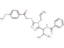 N-[1-(4-allyl-5-{[2-(4-methoxyphenyl)-2-oxoethyl]thio}-4H-1,2,4-triazol-3-yl)-2-methylpropyl]benzamide