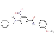 4-[benzyl(methyl)amino]-N-(3-methoxyphenyl)-3-nitrobenzamide