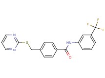 4-[(2-pyrimidinylthio)methyl]-N-[3-(trifluoromethyl)phenyl]benzamide