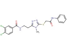 N-(2-{5-[(2-anilino-2-oxoethyl)thio]-4-methyl-4H-1,2,4-triazol-3-yl}ethyl)-3,4-dichlorobenzamide